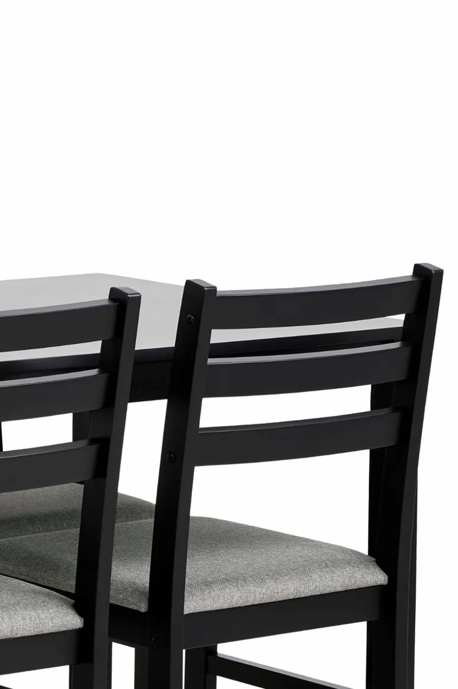 AC Design Furniture Alicante rektangulært spisebordssett med bord og 4 stoler, 110 x 70 x 74,5 cm