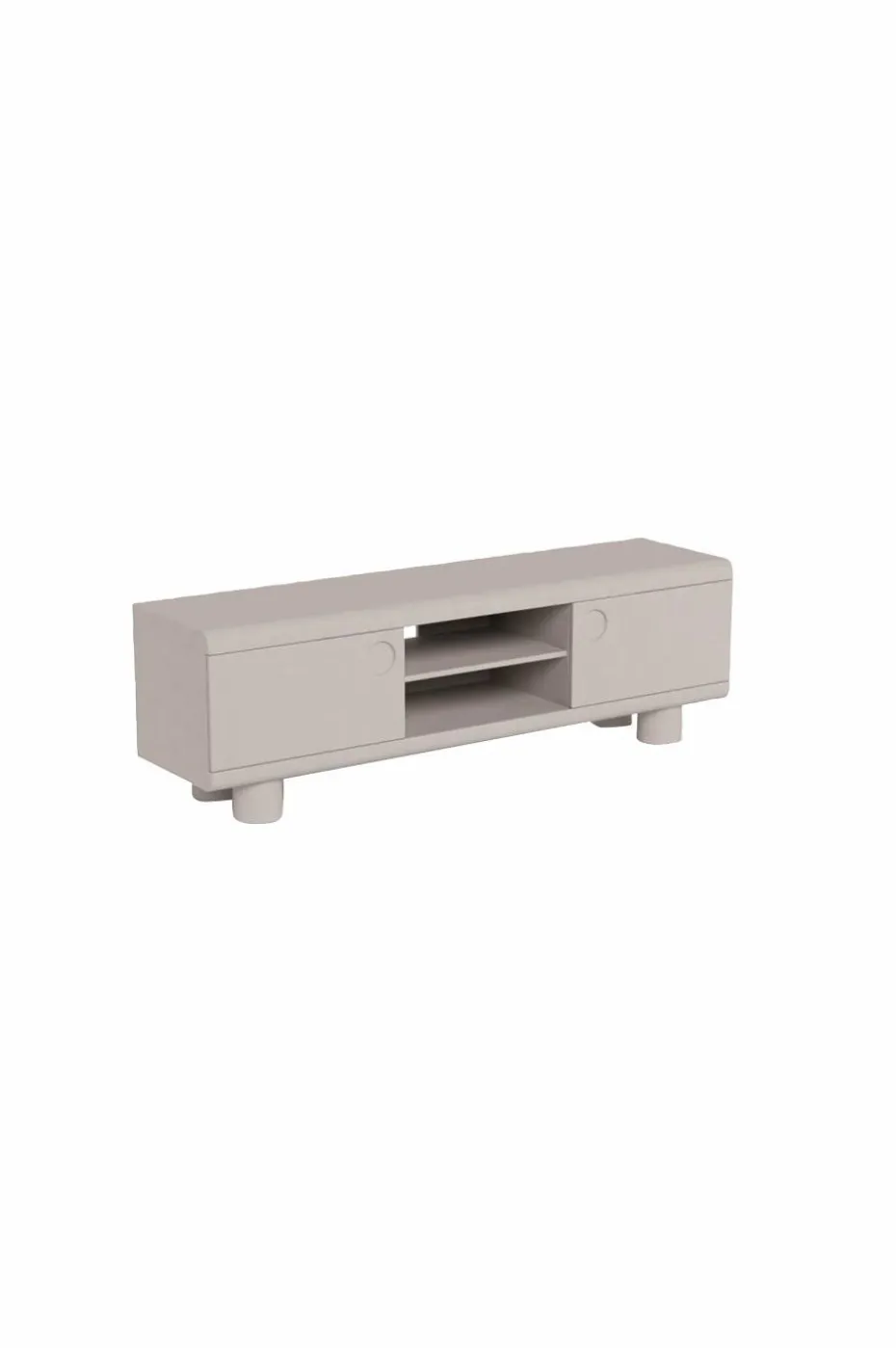 AC Design Furniture Magee Tv skap, topp, ramme, 2 dører, 3 hyller, 2 åpne rom, 160x40x50 cm