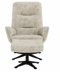 AC Design Furniture Suton hvilestol med fotskammel, med høy rygg, svingbar og glidelås