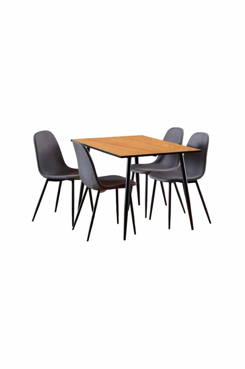 AC Design Furniture Wilma rektangulært spisebordssett 120x80x75 cm kombo 1