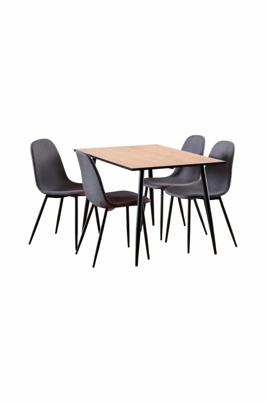 AC Design Furniture Wilma rektangulært spisebordssett 120 x 80 x 75 cm