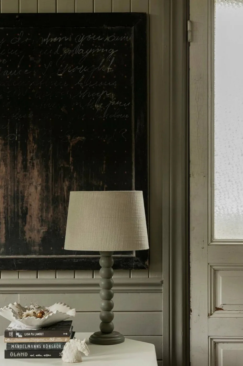 Alde & Lind Lampeskjerm Alice D35 oval Grain