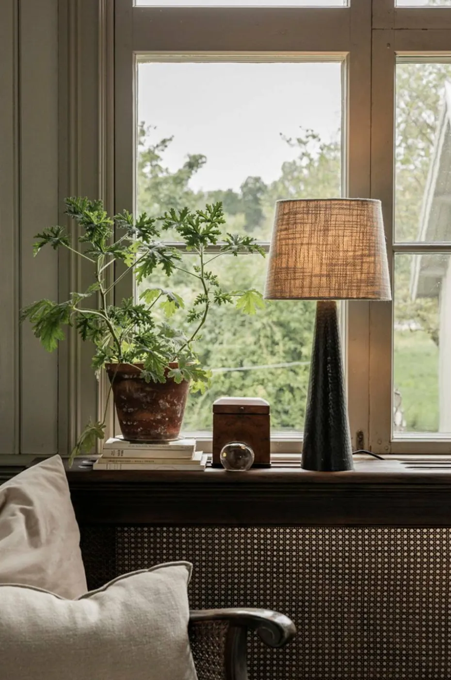 Alde & Lind Lampeskjerm Alice D27 oval Grain