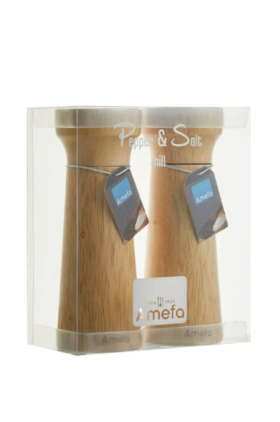 Amefa Salt- og pepperkvern Modern Wood Sett med 2