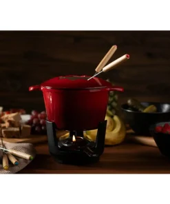 Anders Petter Emaljert støpejernsgrytesett for fondue Stenfors 6-pcs 1 sett