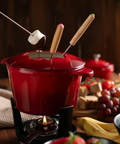 Anders Petter Emaljert støpejernsgrytesett for fondue Stenfors 6-pcs 1 sett