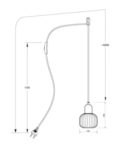 Aneta Lighting Vinduspendel ELIN