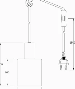 Aneta Lighting Vinduspendel CYLINDER