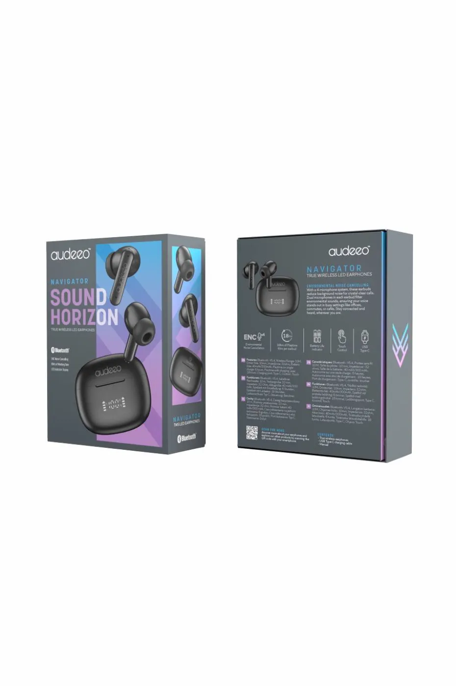 Audeeo Ørestykker Navigator True Wireless Led