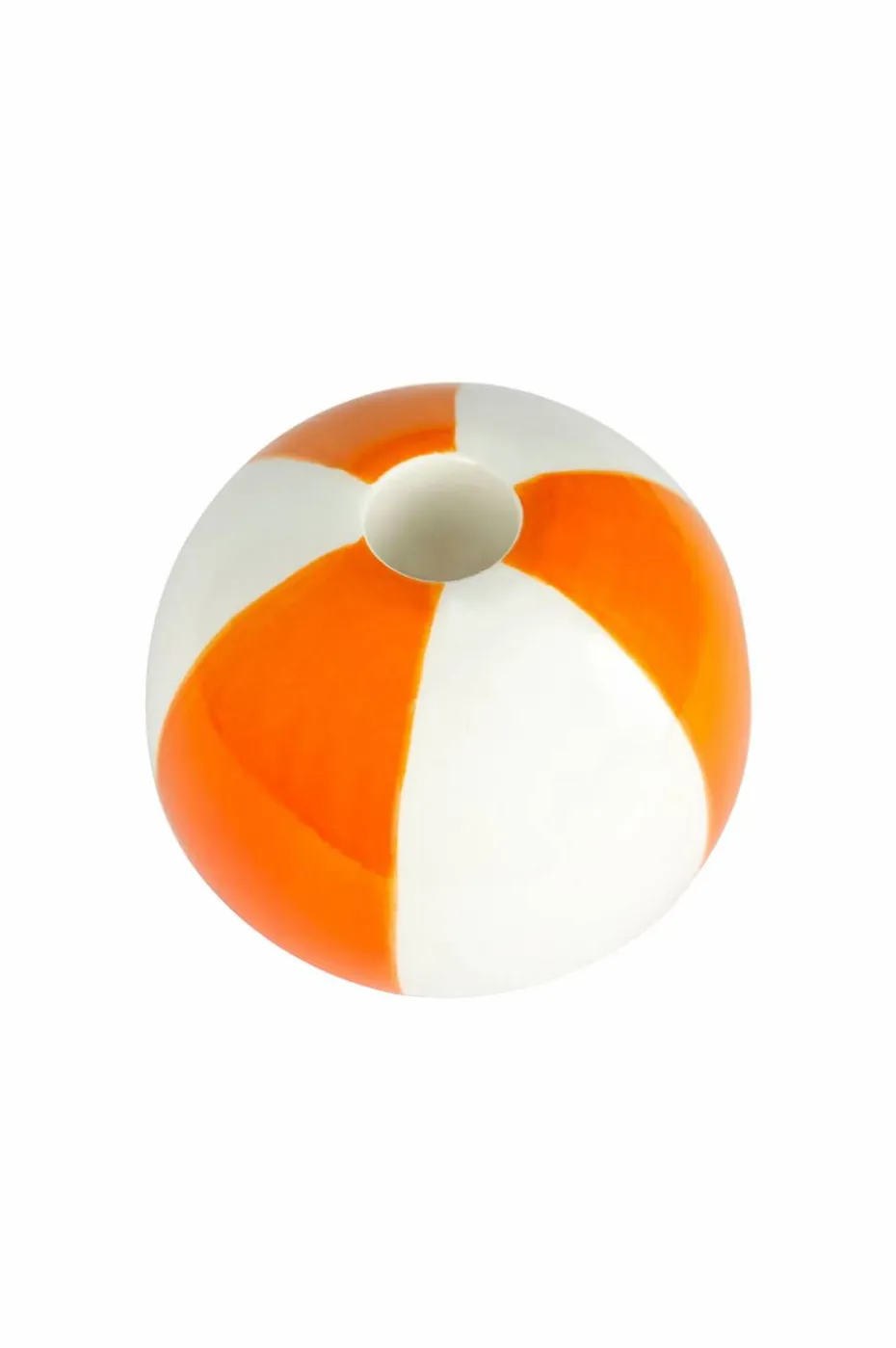 Balvi Keramisk lysestake Beachball, Gul