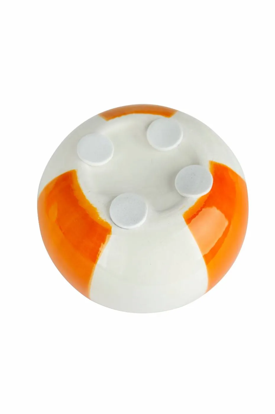 Balvi Keramisk lysestake Beachball, Gul