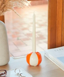 Balvi Keramisk lysestake Beachball, Gul
