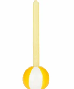 Balvi Keramisk lysestake Beachball, Gul