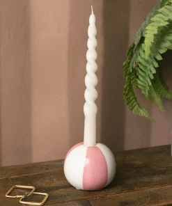 Balvi Keramisk lysestake Beachball, Gul