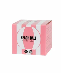 Balvi Keramisk lysestake Beachball, Gul
