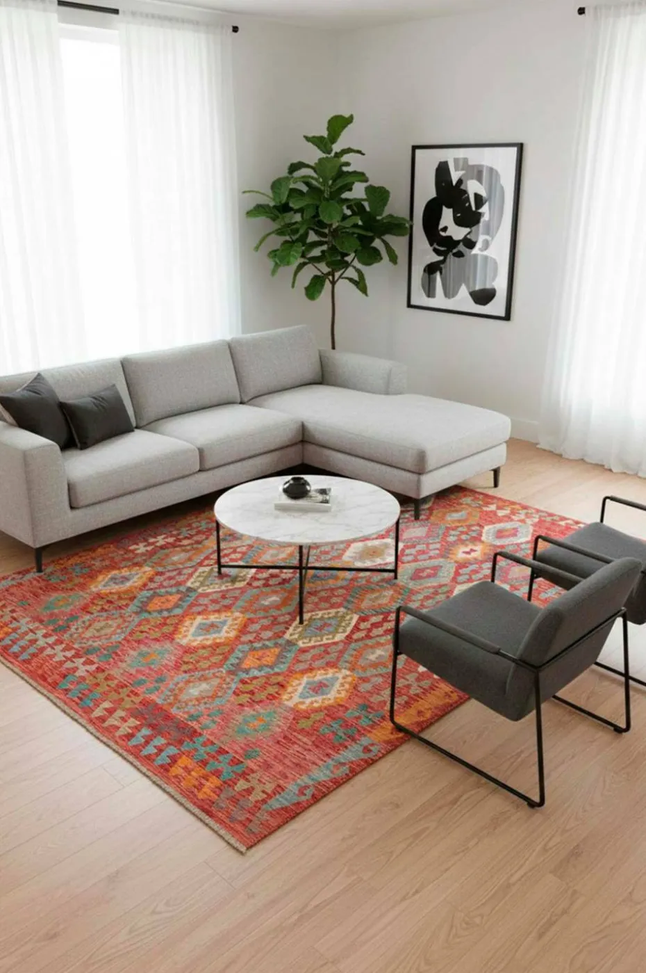 Bargi Ullteppe Kelim Multi 206x300 cm
