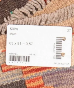 Bargi Ullteppe Kelim Multi 63x91 cm