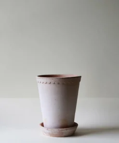 Bergs Potter Høy potte med fat Helena RAW, diameter 14 cm