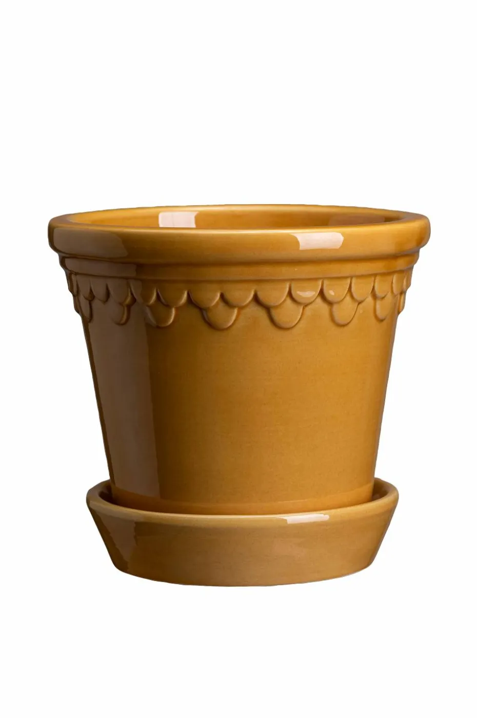 Bergs Potter Potte med fat Københavner GLAZED, diameter 21 cm