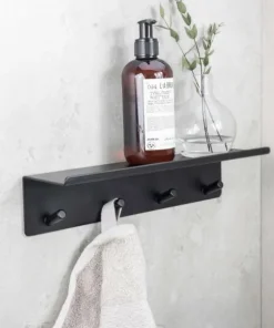 Beslag Design Base - Krokskinne med hylle