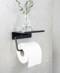 Beslag Design Base - Toalettpapirholder med hylle