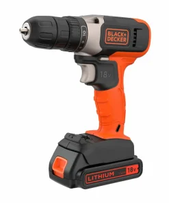 Black & Decker Bor-/skrutrekker med 18V Lithium-ion 1,5AH