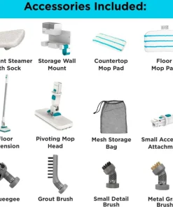 Black & Decker Dampmopp 1500W Steamsystem