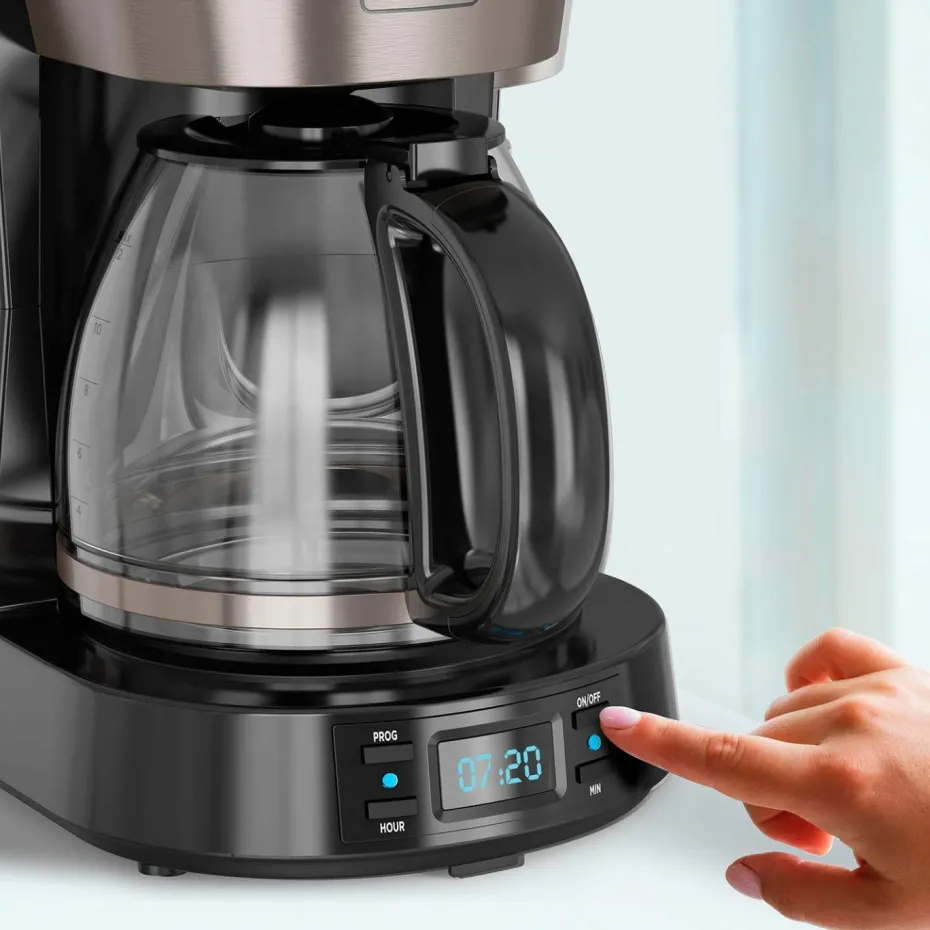 Black & Decker Kaffetrakter Lcd 12 kopper