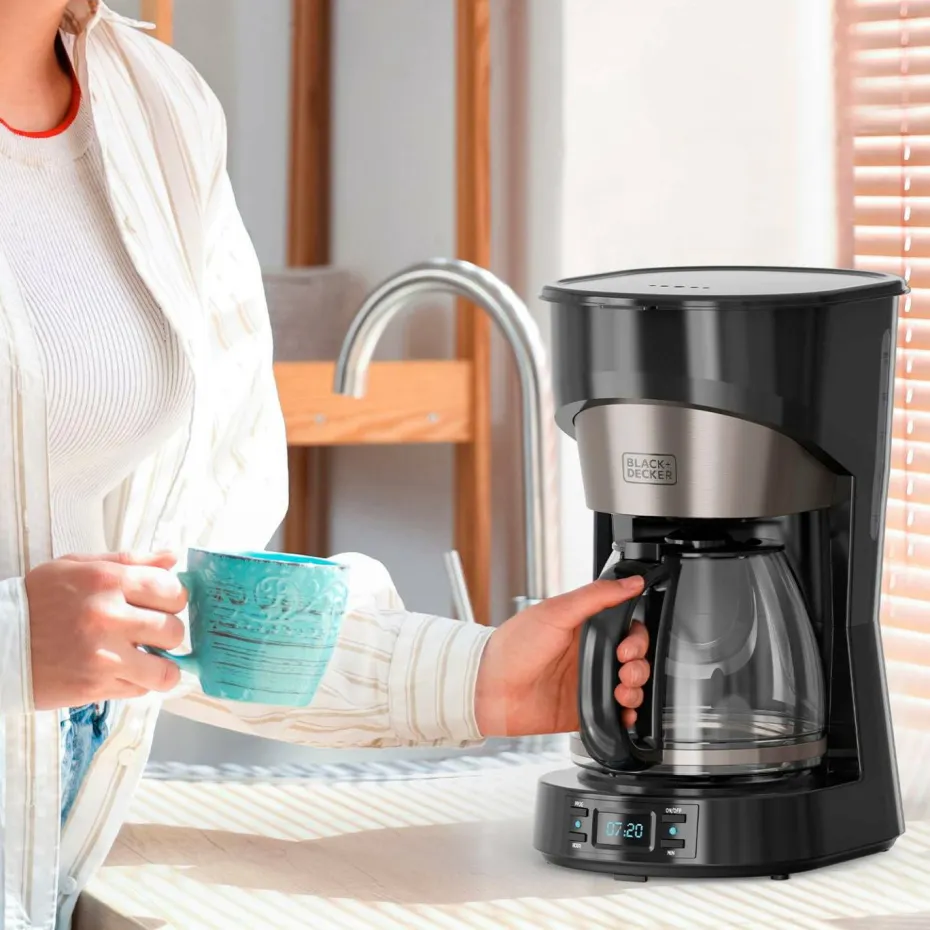 Black & Decker Kaffetrakter Lcd 12 kopper