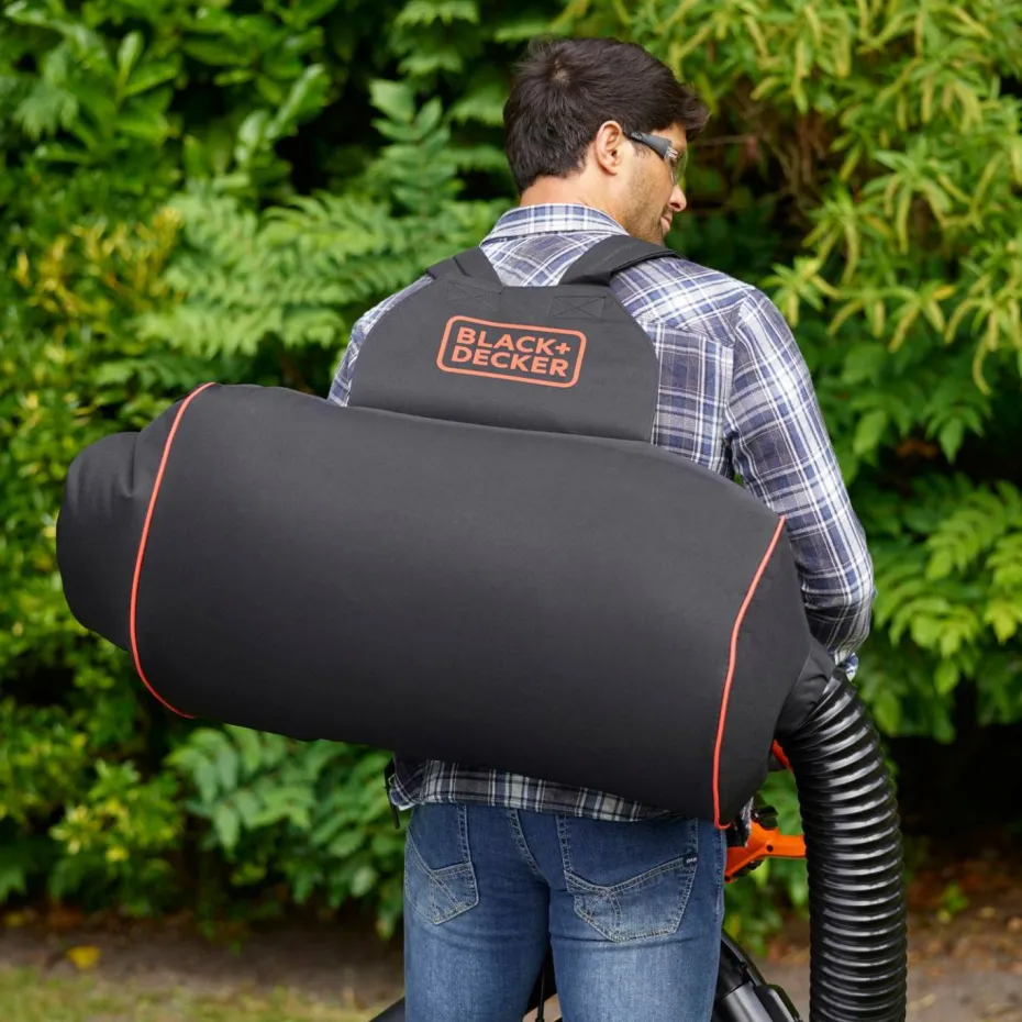 Black & Decker Løvblåser 3000W Blåse- & Sugefunksjon