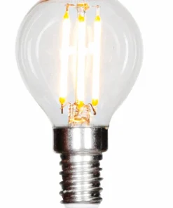 By Rydéns Filament dekorlyspære, LED dimbar illum E14 4W diameter 45mm klar