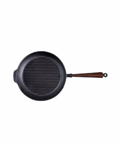 Carl Victor Grillpanne i støpejern diameter 28 cm