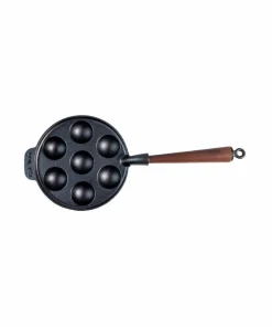 Carl Victor Munkepanne med trehåndtak diameter 22 cm
