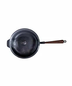 Carl Victor Traktørpanne i støpejern med glasslokk diameter 25 cm