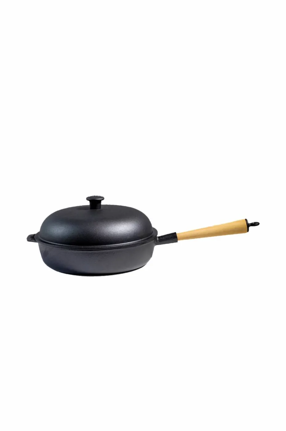 Carl Victor Traktørpanne med lokk, støpejern, diameter 28 cm