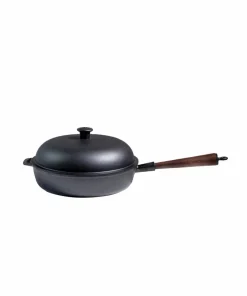 Carl Victor Traktørpanne med lokk, støpejern, diameter 28 cm