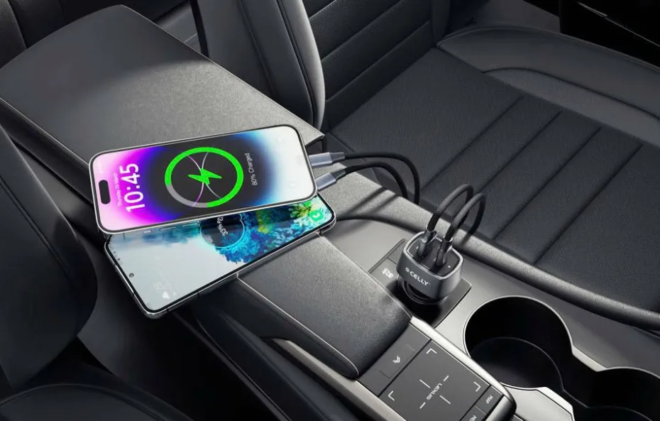 Celly Billader 1xusb-c PD 1xusb-a 65w