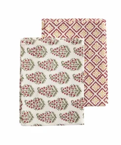Chamois Kjøkkenhåndklær Diamond & Persian Paisley 2 stk