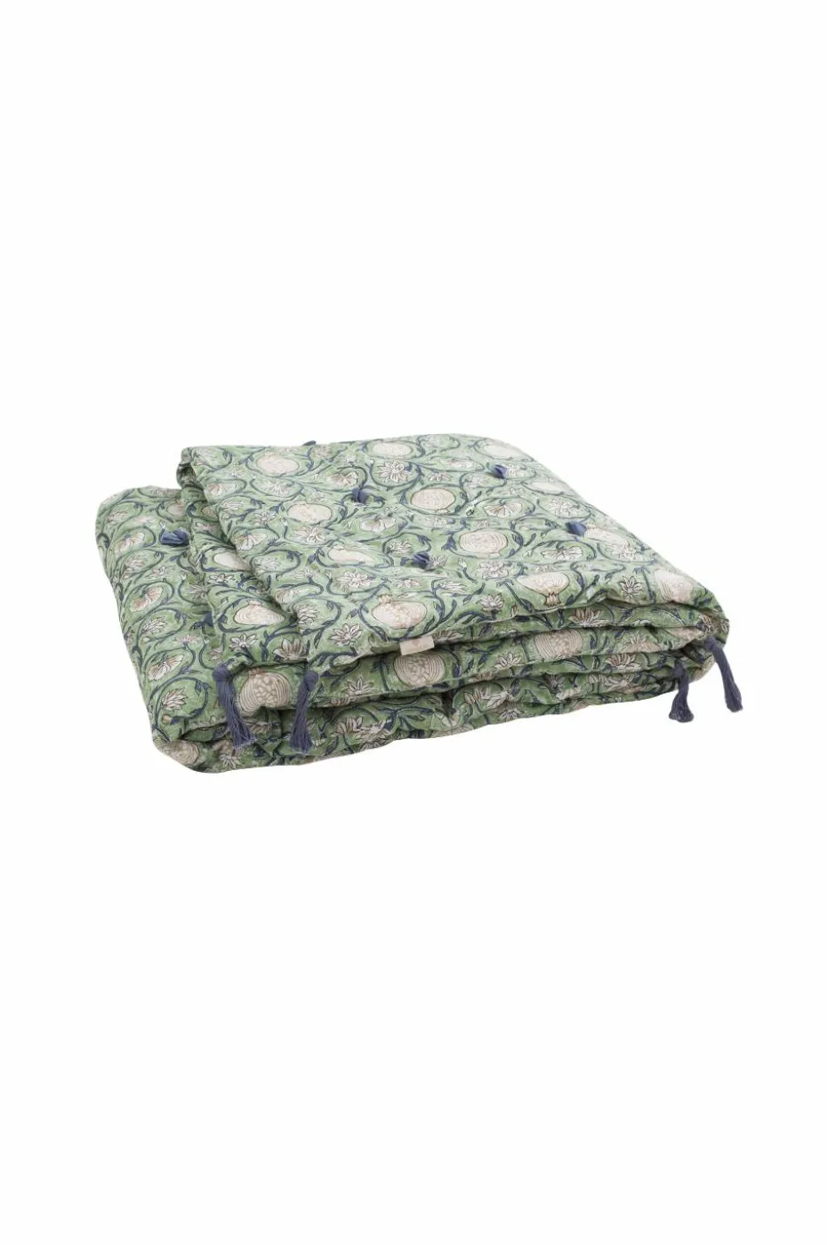 Chamois Quilt med dusker Tangier Pomegranate
