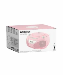 Champion Nordic Boombox CD/Radio/MP3/USB Pink ABB200P