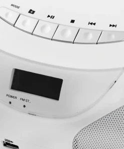 Champion Nordic Boombox CD/Radio/MP3/USB White ABB200W