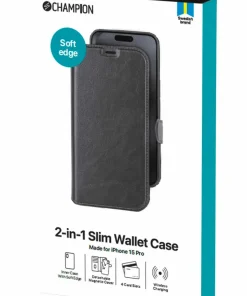 Champion Nordic Mobildeksel/lommebok 2-in-1 Slim Wallet iPhone 15 Pro