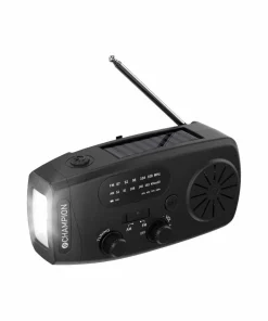 Champion Nordic Sveiveradio med lommelykt og solceller