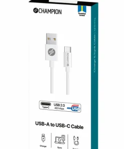 Champion Nordic USB-A til USB-C-kabel 3 m