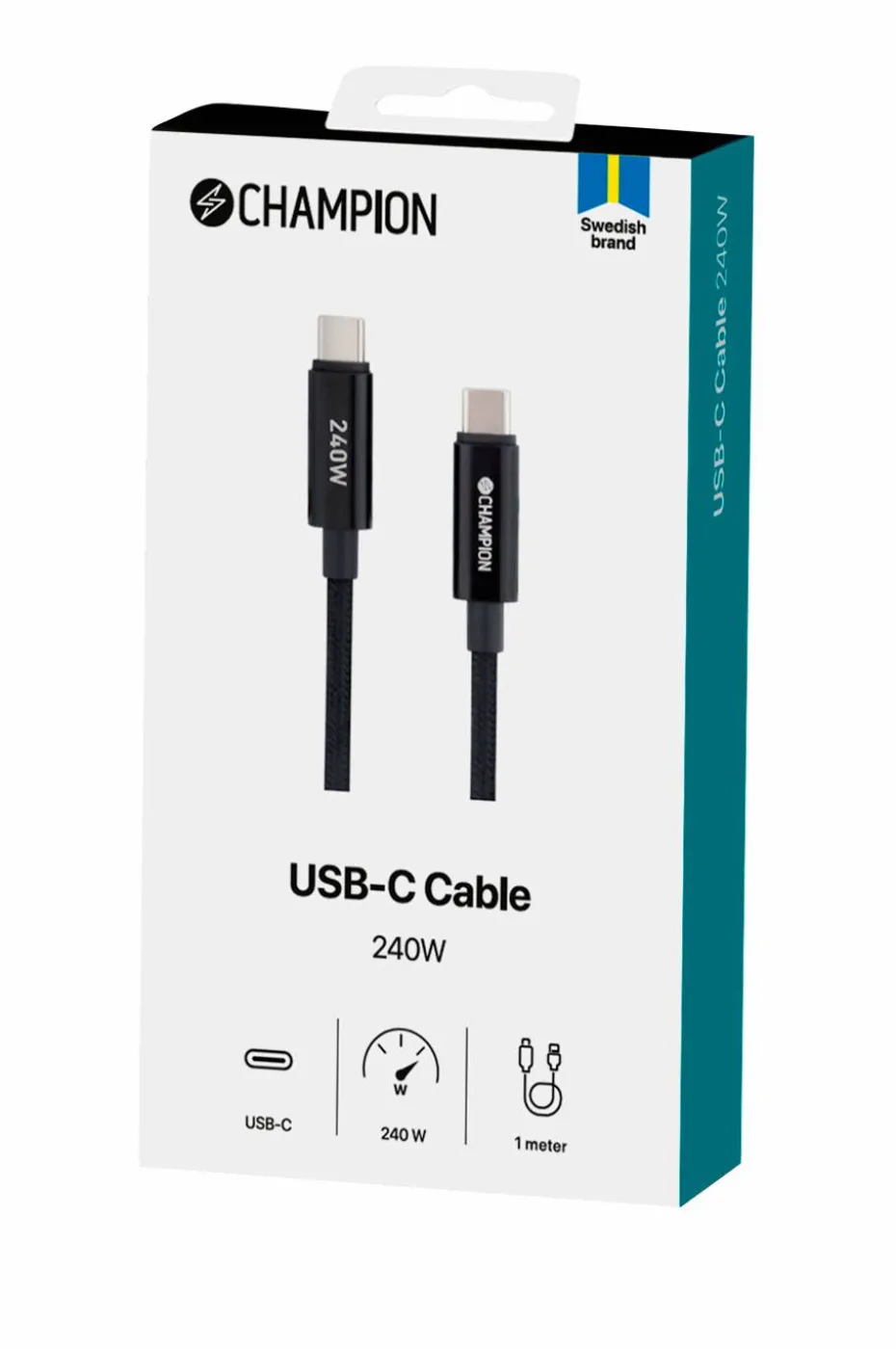 Champion Nordic USB-C-kabel 240W 1m
