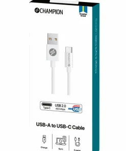Champion Nordic USB-kabel USB-A to USB-C 2 m