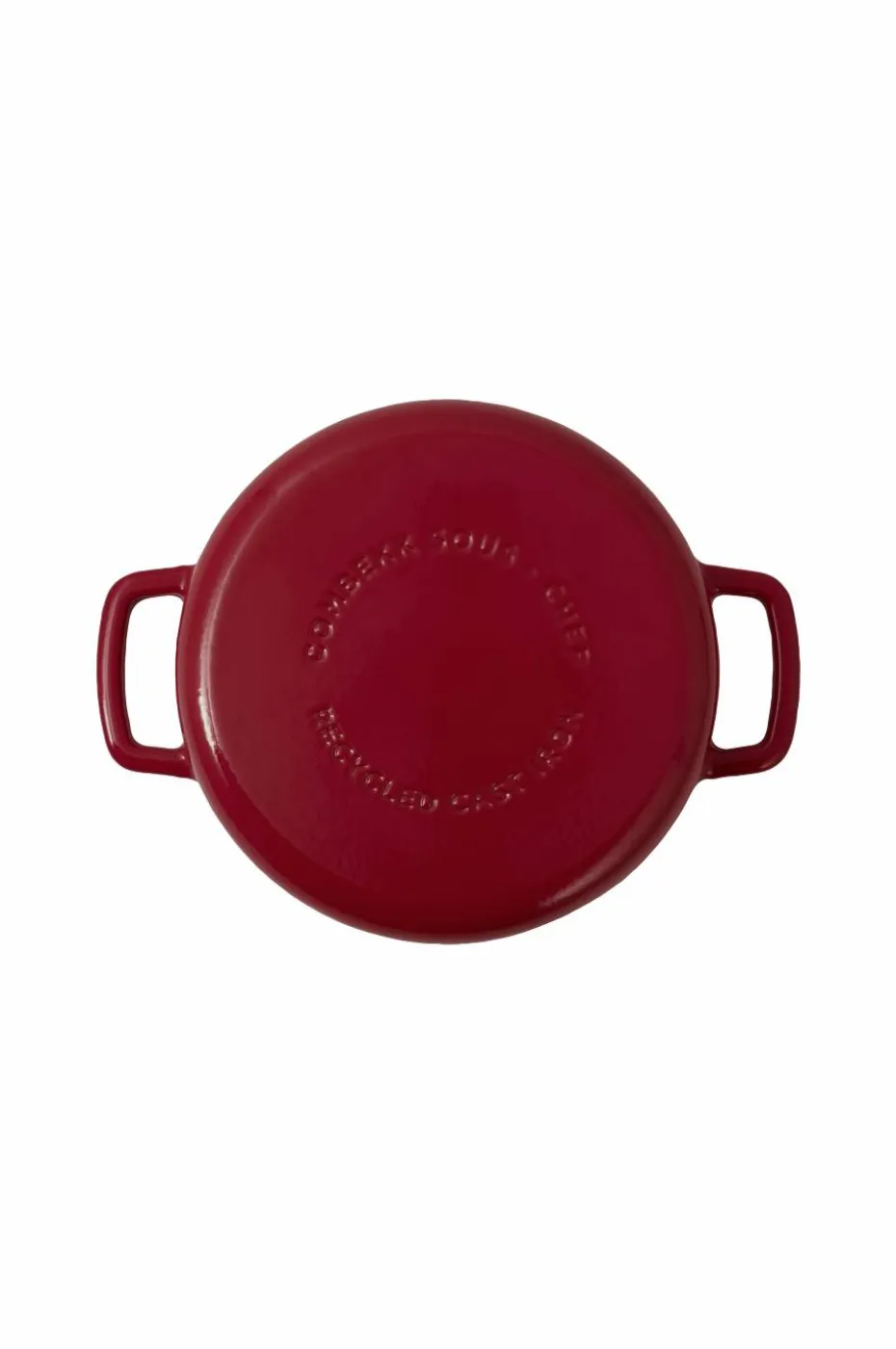 Combekk Skillet 24 cm emaljert resirkulert støpejern Bordeaux