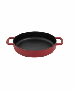 Combekk Skillet 24 cm emaljert resirkulert støpejern Bordeaux