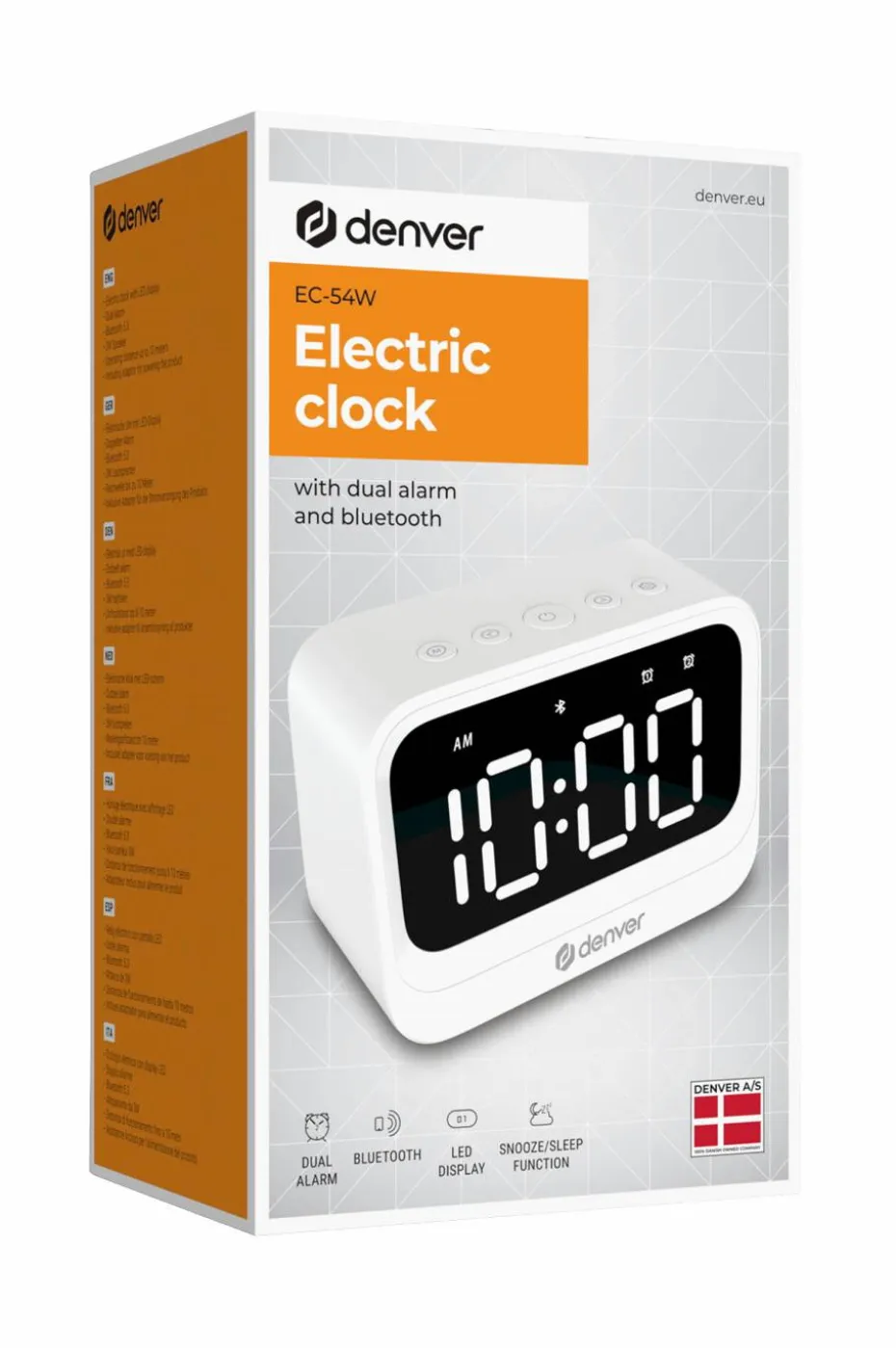 Denver Alarmklokke med Bluetooth-høyttaler
