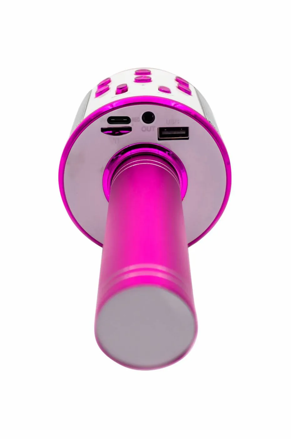 Denver Bluetooth-karaokemikrofon med innebygd høyttaler Rosa